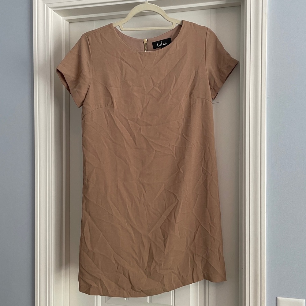 Lulu's Taupe Mini Dress